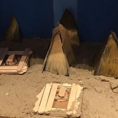 Egyptian Pyramids model built by participants.