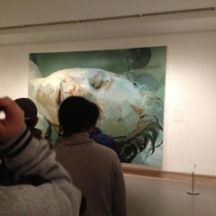 Viewing of a painting at The MET.