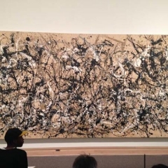 An abstract painting at The MET.