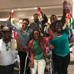 Participants celebrate Saint Patrick's Day.
