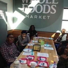 The group visits Whole Foods.