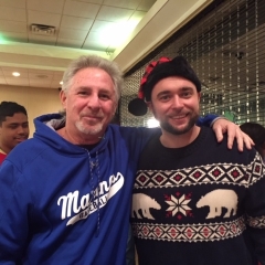 Mitch Goldstein (left) and Ryan Dillon (right) .  ID: City Access Program Directors smile for the camera.