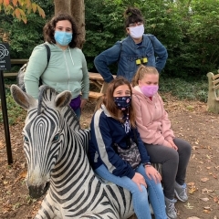 SI  Respite Participants  pose for a picture at the SI Zoo.