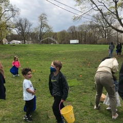 Participants Egg Hunting