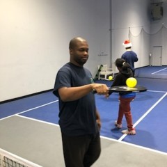 Participant picking up his balancing skills fast!