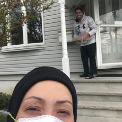 Delivering Supplies and saying hi