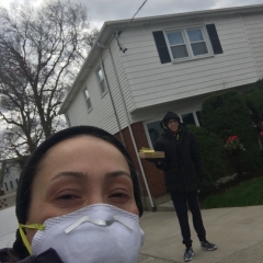 Delivering Supplies and saying hi