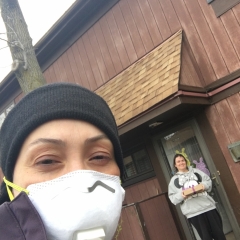Delivering Supplies and saying hi